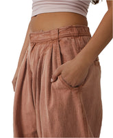 Lotta Love Linen Trouser | Cinnamon Brulee Pants Free People 