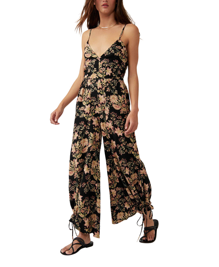 Stand Out Printed 1 Piece | Black Combo Jumpsuit Free People XS Black Combo 