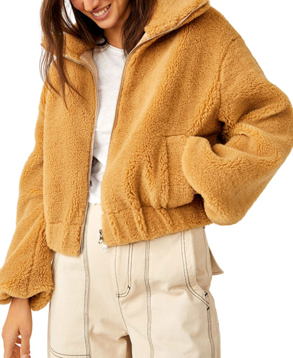 Get Cozy Teddy | Camel Outerwear Free People XS Camel 