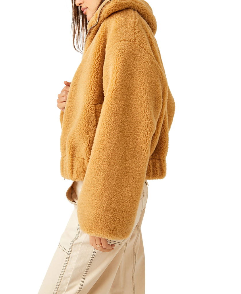 Get Cozy Teddy | Camel Outerwear Free People 