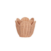 Rattan Lily Basket Set | Seashell Pink Baskets Olli Ella 