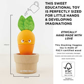 Stacking Wooden Veggies Emotional Development Le Toy Van, Inc. 