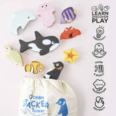 Ocean Life Stacking Animals & Bag Educational Toys Le Toy Van, Inc. 