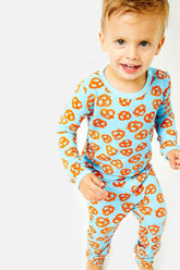 Long Sleeve Pajama Set - Soft Pretzels by Clover Baby & Kids Pajamas Clover Baby & Kids 