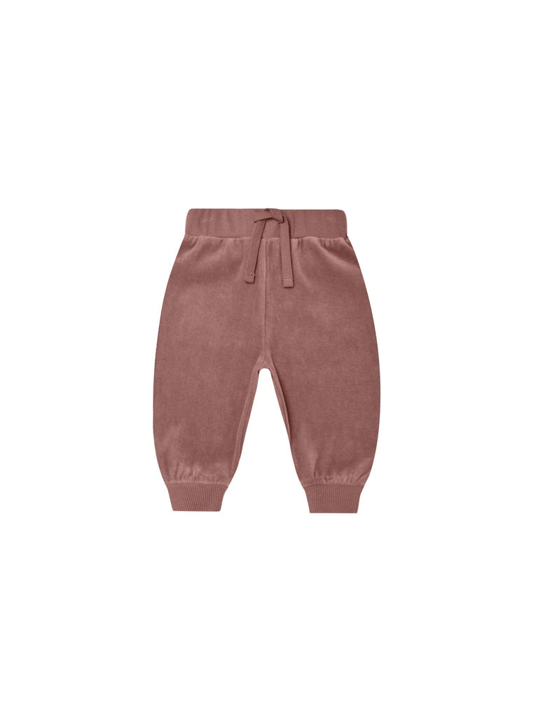 Velour Relaxed Sweatpant || Fig Bottoms Quincy Mae 0-3M FIG 
