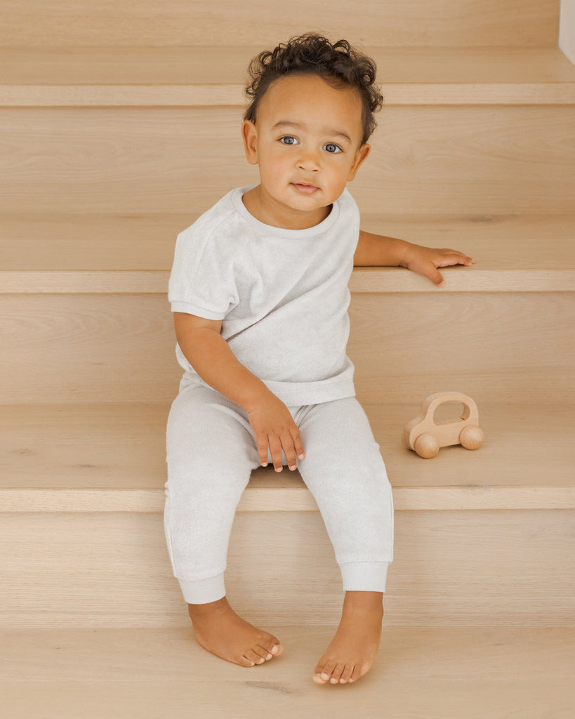 Terry Tee + Pant Set | Cloud Sets Quincy Mae 
