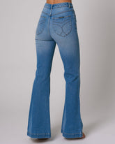 Eastcoast Flare Kate | Mid Vintage Blue Jeans Rolla's 