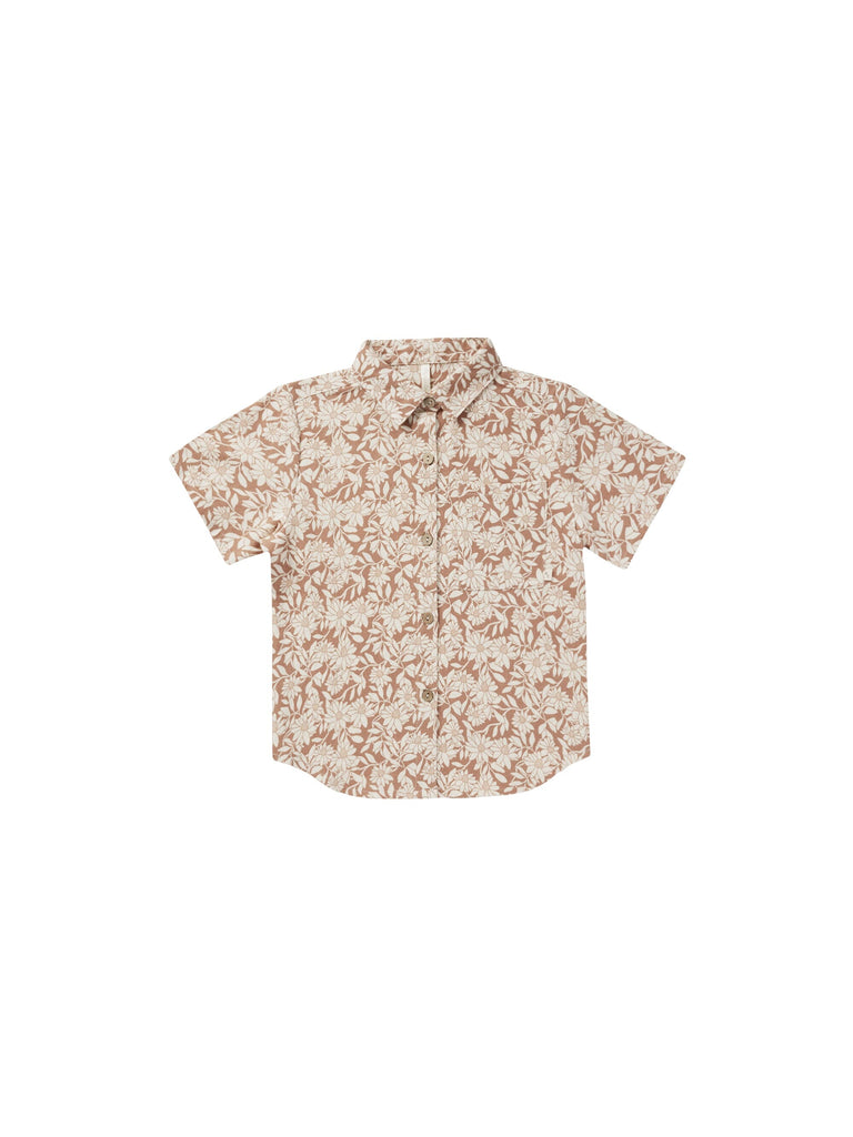 Collared Short Sleeve Shirt | Plumeria Tops & Tees Rylee & Cru 2-3Y Plumeria 