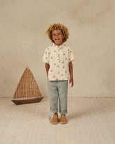 Short Sleeve Mason Shirt | Sailboats Tops & Tees Rylee & Cru 