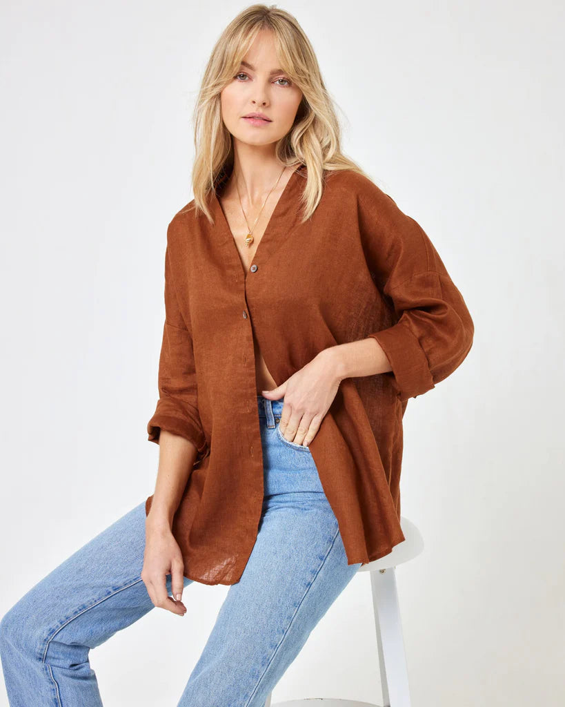 Rio Tunic | Coffee Blouses L-Space 