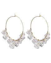 Rock Candy Wire Hoops | Gold Earrings Luv Aj OS 