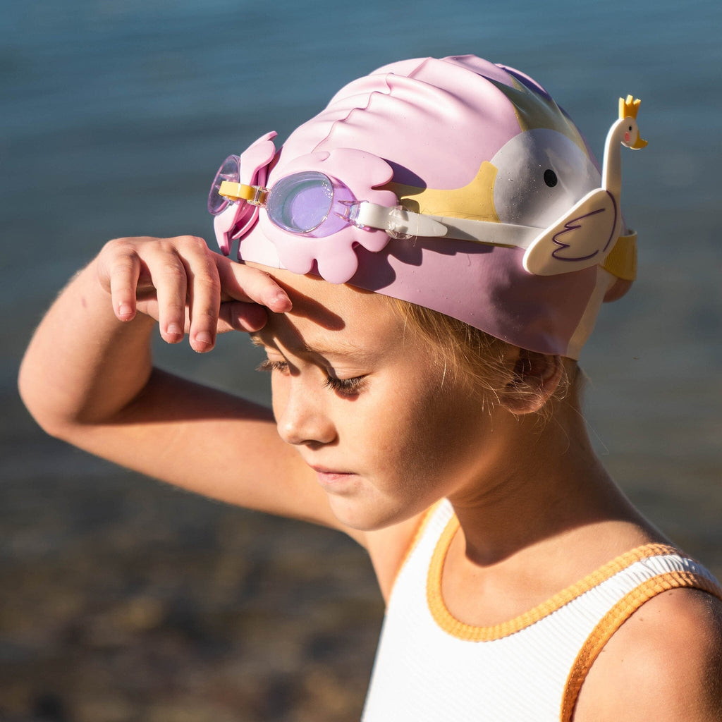 Kids Swim Goggles | Princess Swan Multi Swim Accessories SunnyLife 