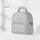 Waterproof Insulation Lunch Bag Lunch Boxes & Totes SUNVENO Grey Lunch Bag 