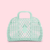 Retro Basket | Small Mint Bags Sun Jellies 