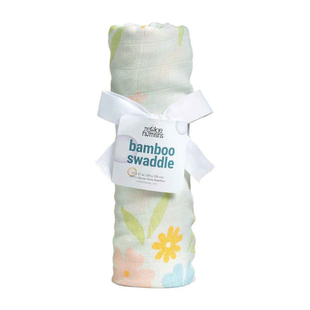 Enchanted Meadow bamboo swaddle Swaddle Rookie Humans 