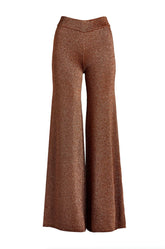 Ally wide leg lurex pant copper pant stoned immaculate 