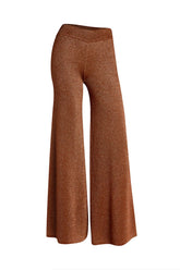 Ally wide leg lurex pant copper pant stoned immaculate 