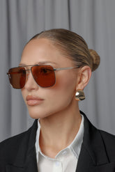 Sorrento | Gold/ Brown Sunglasses Otra Eyewear 