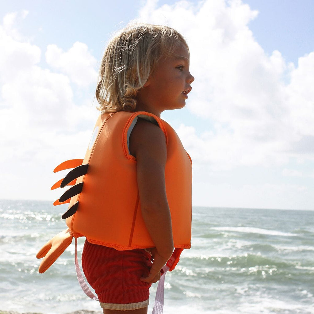Swim Vest 1-2 Sonny the Sea Creature Neon Orange SunnyLife 