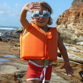 Swim Vest 3-6 Sonny the Sea Creature Neon Orange Swim Vest SunnyLife 