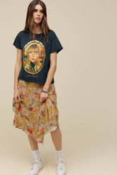 Joni Mitchell Painting With Flowers Solo Tee Tees DayDreamer 