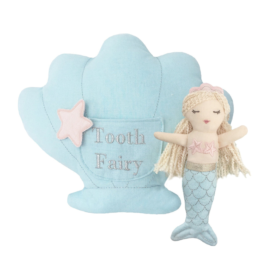 Mimi Mermaid Tooth Fairy Pillow and Doll Set Pillow MON AMI 