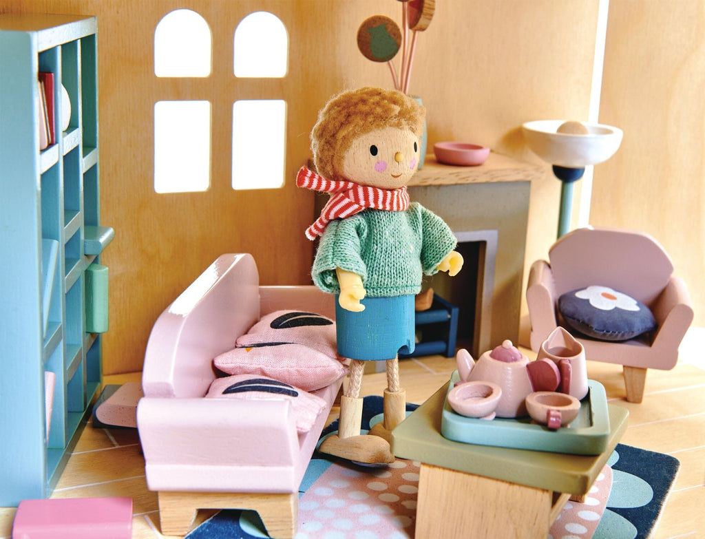Dolls House Sitting Room Furniture Dollhouse Furniture Tender Leaf Toys 