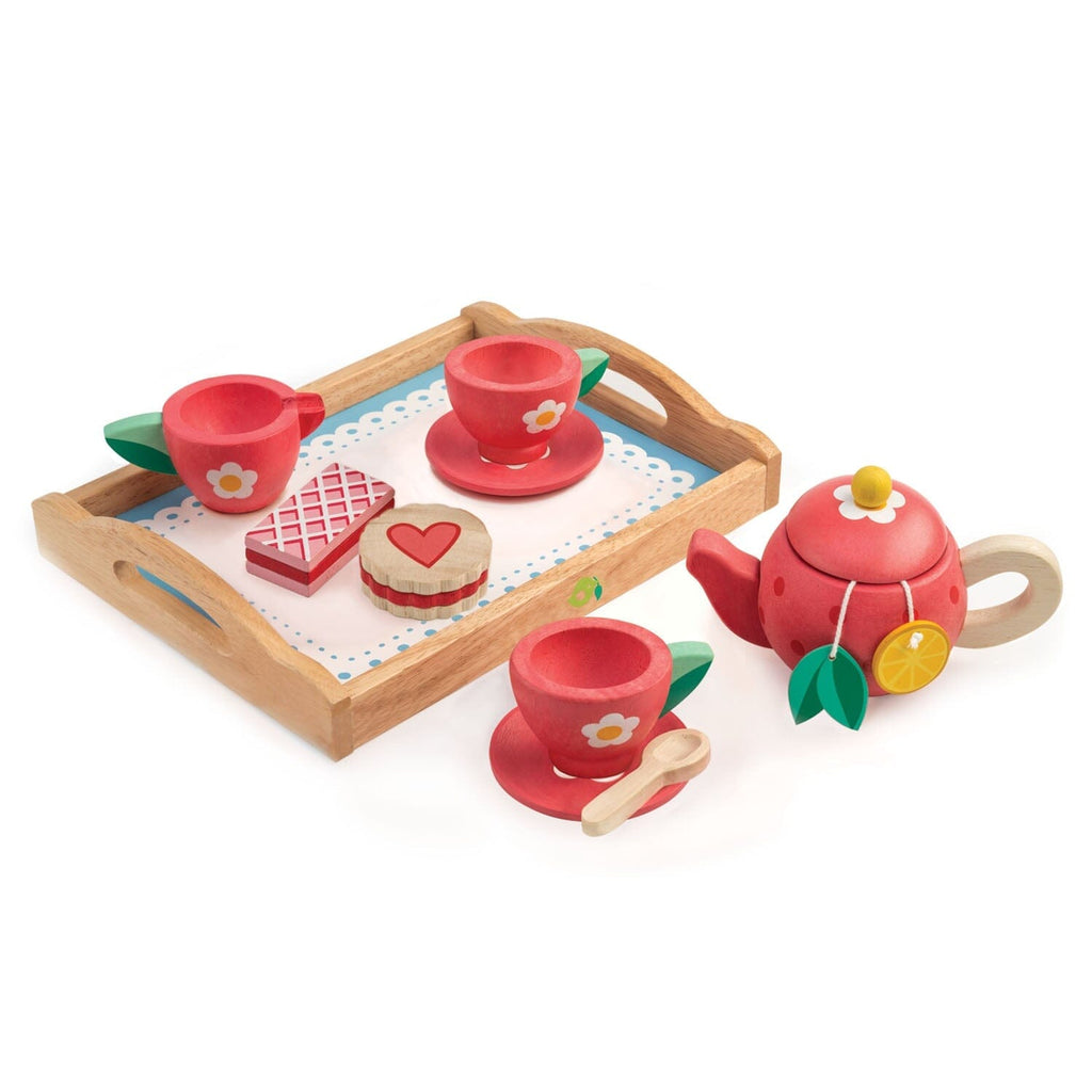 Tea Tray Set Play Foods Tender Leaf Toys 