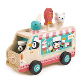 Penguin’s Gelato Van Wooden Toys Tender Leaf Toys 