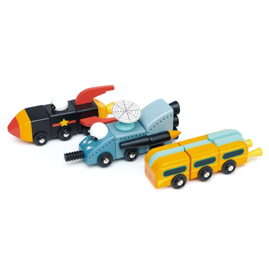 Space Race Wooden Toys Tender Leaf Toys 