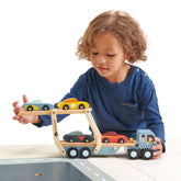 Car Transporter Tender Leaf Toys 