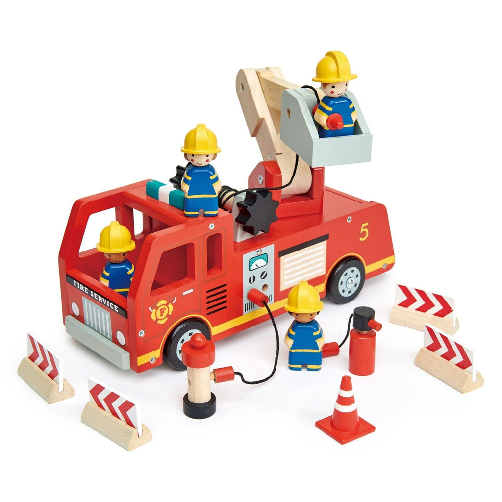 Fire Engine Cars & Trains Tender Leaf Toys 