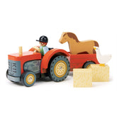 Farmyard Tractor Animals Tender Leaf Toys 