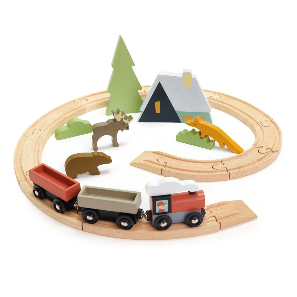 Treetops Train Set Cars & Trains Tender Leaf Toys 