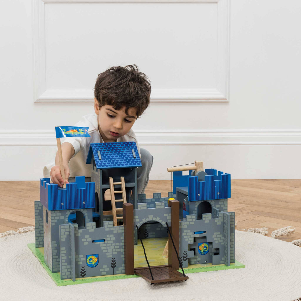 Wooden Castle with Drawbridge Pretend Play Le Toy Van, Inc. 