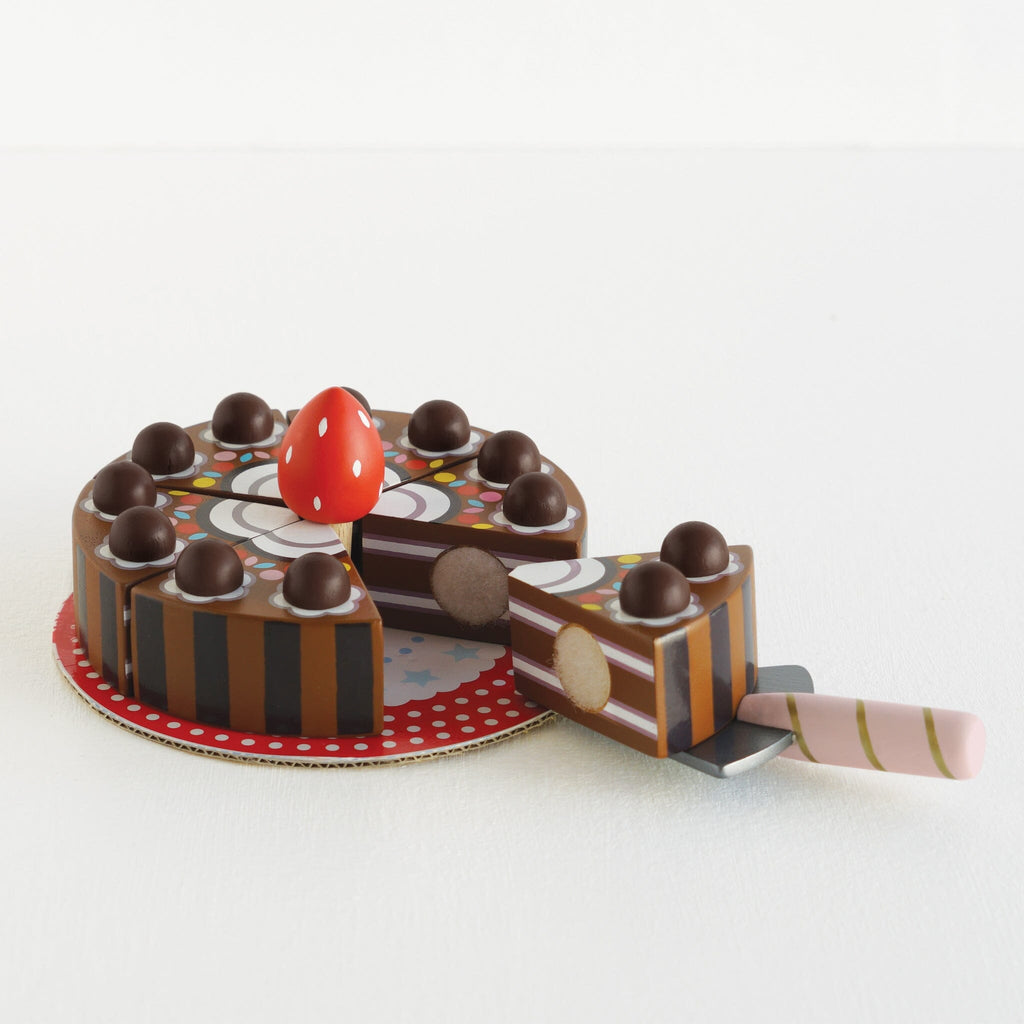 Chocolate Gateau Sliceable Cake Toy Kitchens & Play Food Le Toy Van, Inc. 