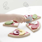 Pizza & Toppings with Slice Cutter Educational Toys Le Toy Van, Inc. 