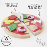 Pizza & Toppings with Slice Cutter Educational Toys Le Toy Van, Inc. 