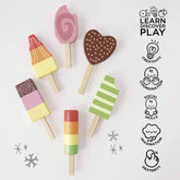 Wooden Ice Lollies Popsicles Educational Toys Le Toy Van, Inc. 