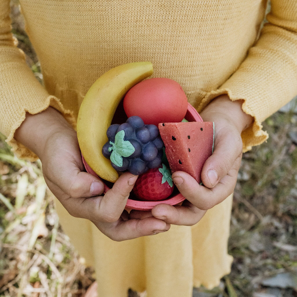 Tubbles Sensory Stones | Fantastic Fruit Wooden Toys Olli Ella 