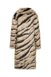 Bengal Kiss Coat | Tiger Stripe Coats Unreal Fur 