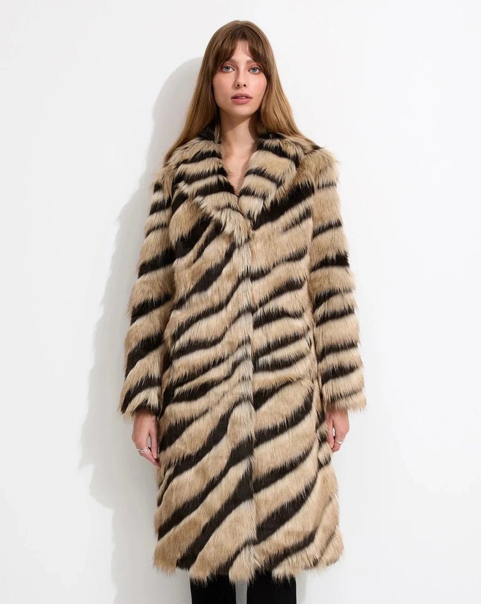 Unreal Fur | Bengal Kiss Coat | Tiger Stripe – Bohemian Mama