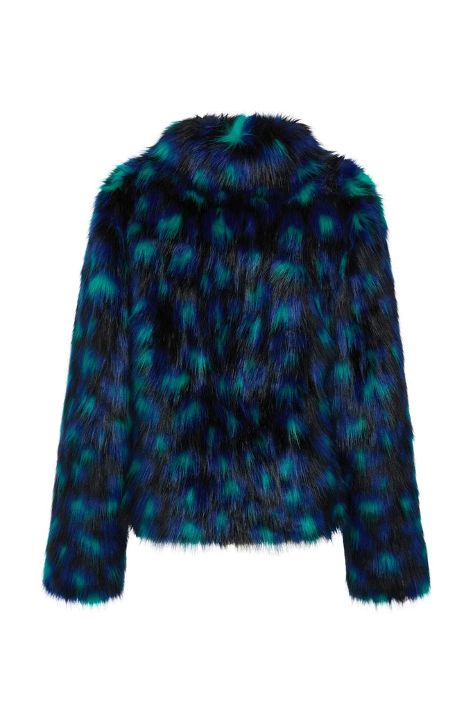 Firefly Jacket | Blue Leopard Jackets Unreal Fur 