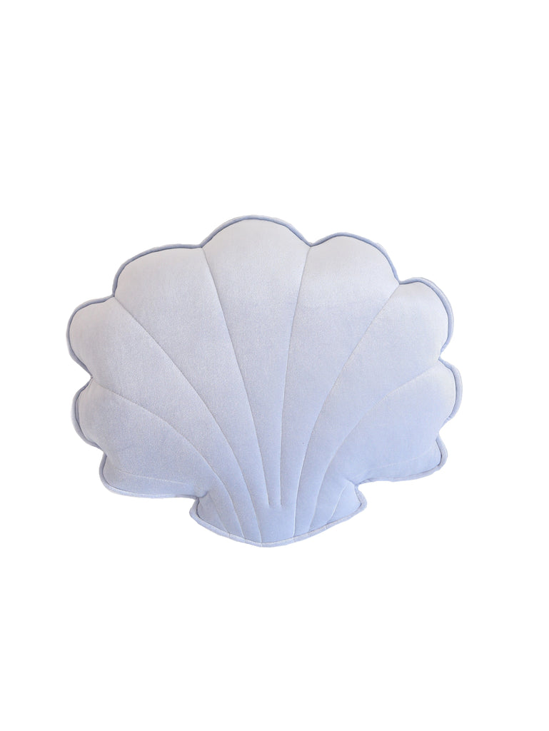Velvet “Blue Pearl” Shell Pillow Cushion moimili.us 