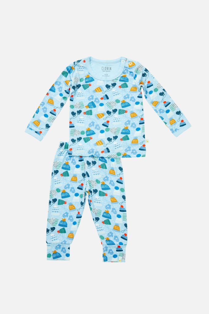 Long Sleeve Pajama Set - Winter by Clover Baby & Kids Pajamas Clover Baby & Kids 0-3M 