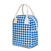 Zipper Lunch Bag | Gingham Blue Lunch Box Fluf 