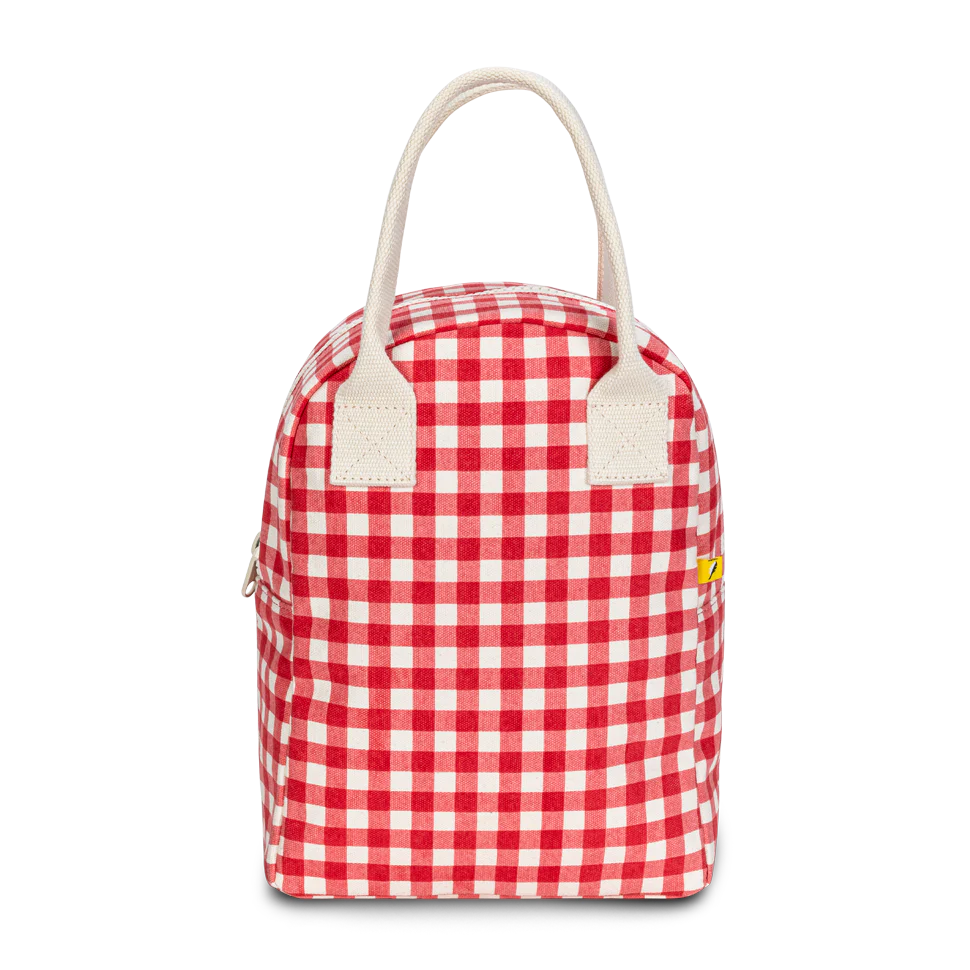 Zipper Lunch Bag | Gingham Red Lunch Box Fluf OS 