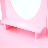 Alessandra Kids Corner Vanity Table & Stool | Pink