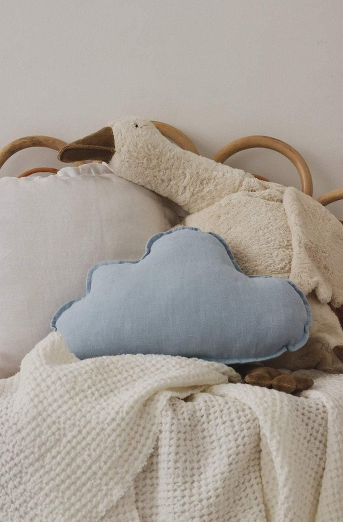 Linen “Baby Blue” Cloud Pillow Cushion moimili.us 