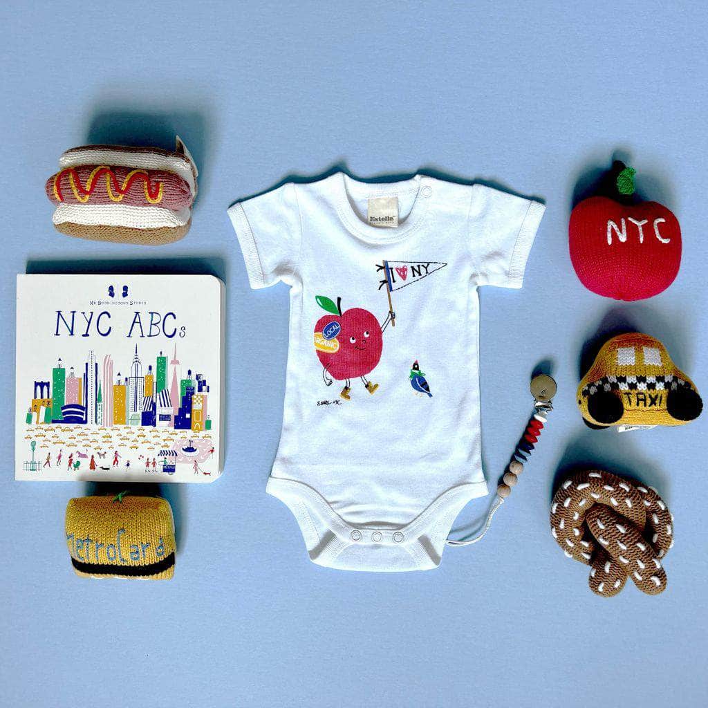 "I Love NY" Baby Gift Set | Rattles, Onesie, Pacifier Clip, and Baby Book Baby Gift Sets Estella 